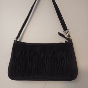 Nine West Black Fringe Shoulder Bag